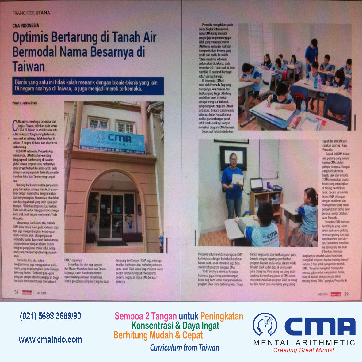 Franchise Cma Mental Arithmetic Indonesia