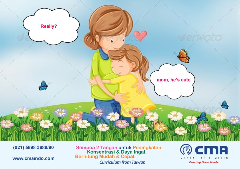 anak perempuan bercerita pada mamahnya